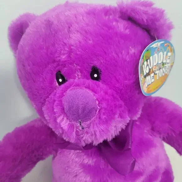 Kelly Toy Kuddle Me 17" Purple Bear Plush  33126-2PL6 - Picture 6 of 6
